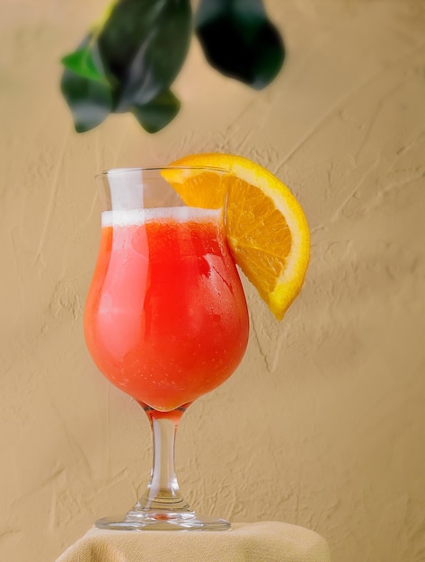 red tropical cocktail