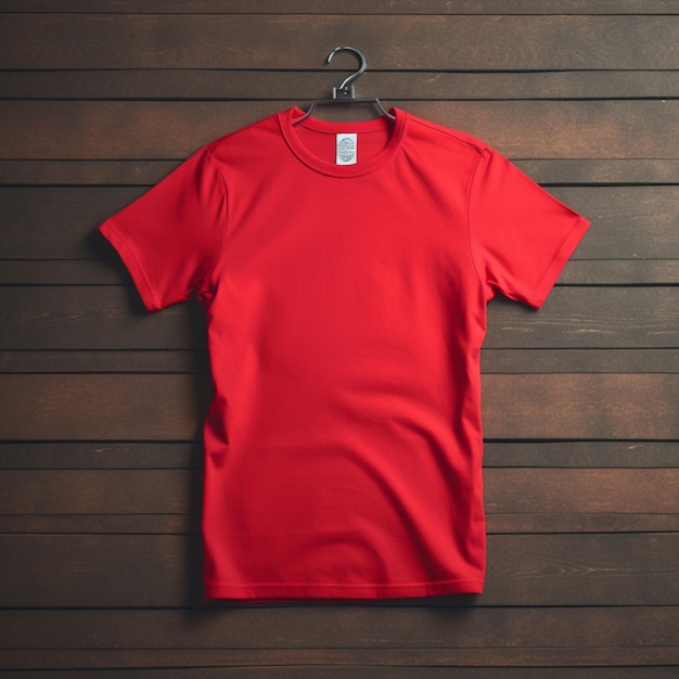 Red Tshirt Mockup on dynamic plain background Shirt mockup set Red tee shirt mockup front