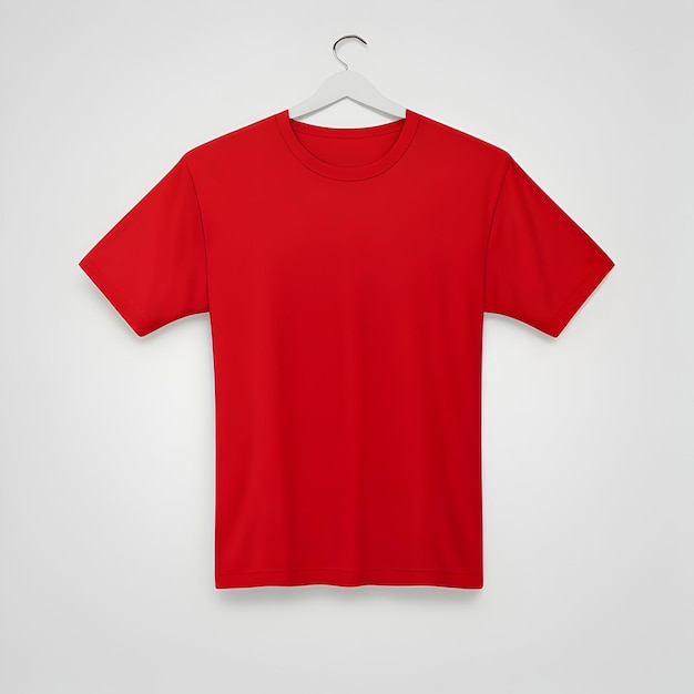 red tshirt Mockup white background