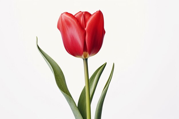 a red tulip with the word tulip on it