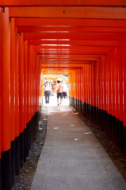 Red tunnel in kyoto