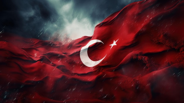 Red Turkish flag