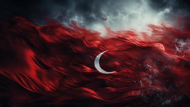 Red Turkish flag