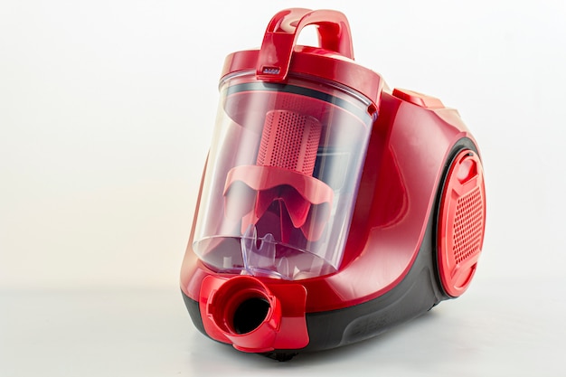 Red vacuum cleaner 