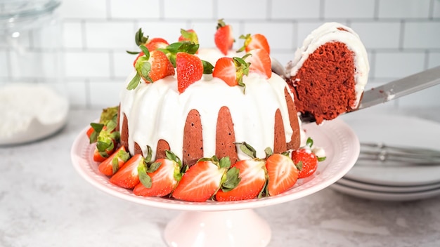 Red velvet bundt cake