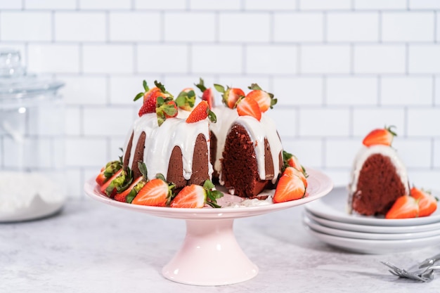 Red velvet bundt cake