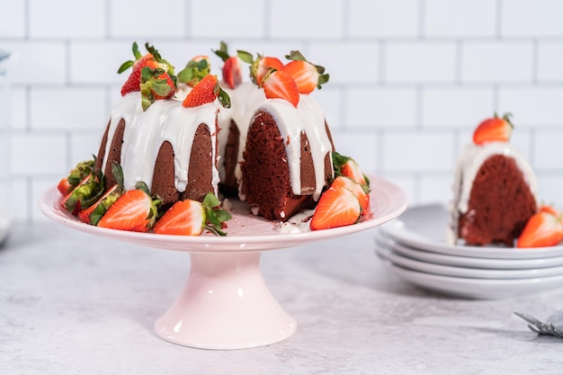 Red velvet bundt cake