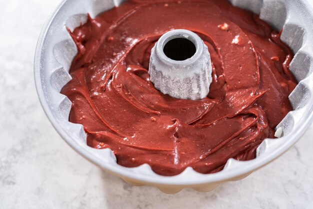 Red velvet bundt cake