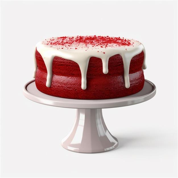 Red Velvet cake with Vanilla icing