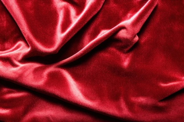 Red velvet cloth background red fabric