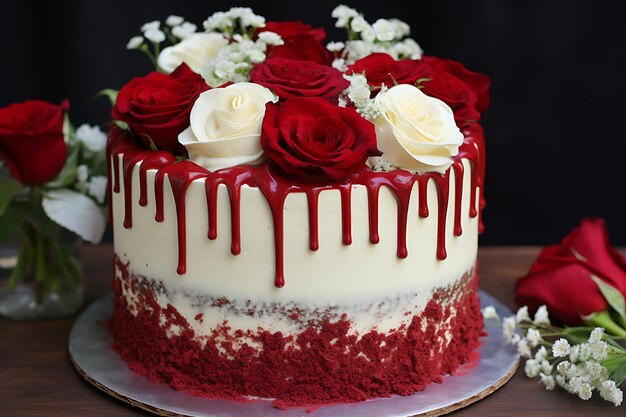 Red velvet cream cake