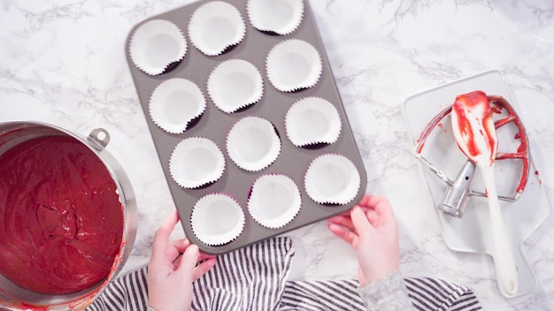 Foto red velvet cupcake