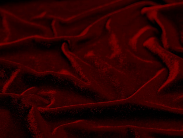 Red velvet fabric texture used as background Empty red fabric background of soft and smooth textile material There is space for textx9