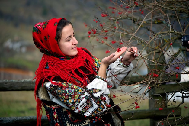 The red viburnum is one of the symbols of Ukraine.