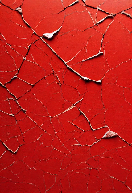 Red vintage cracked surface abstract background