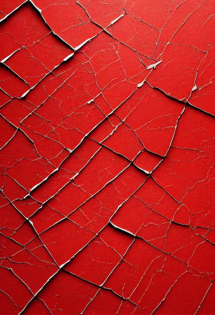 Red vintage cracked surface abstract background