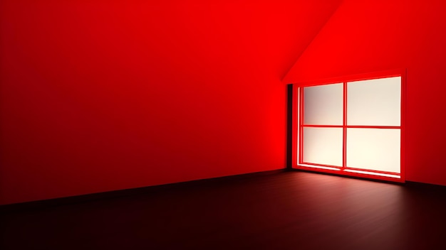 a red wall with a door that says quot exit quot