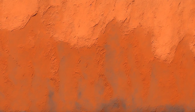 회색과 주황색 페인트가 칠해진 붉은 벽