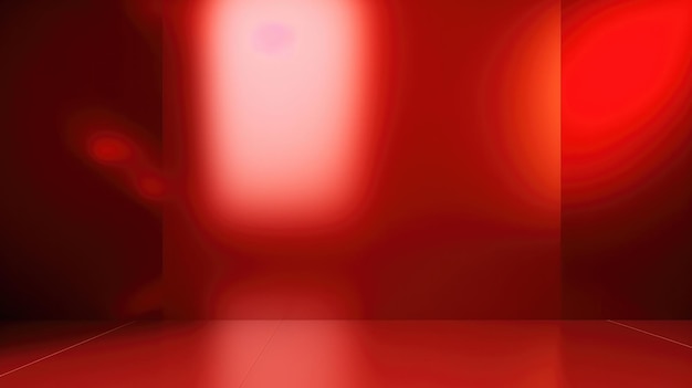 A red wall with a light on it and a red wall with a white light on it