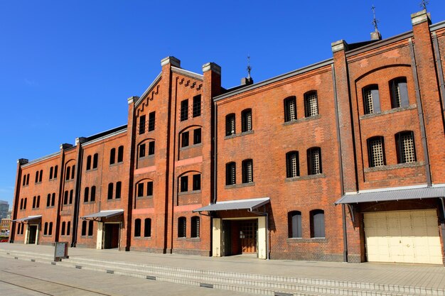 Red warehouse in yokohama