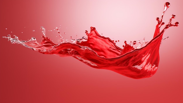 red water splash with a red background and the word " red " on the bottom.