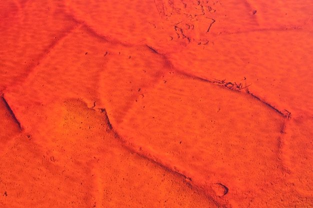 Red water texture background