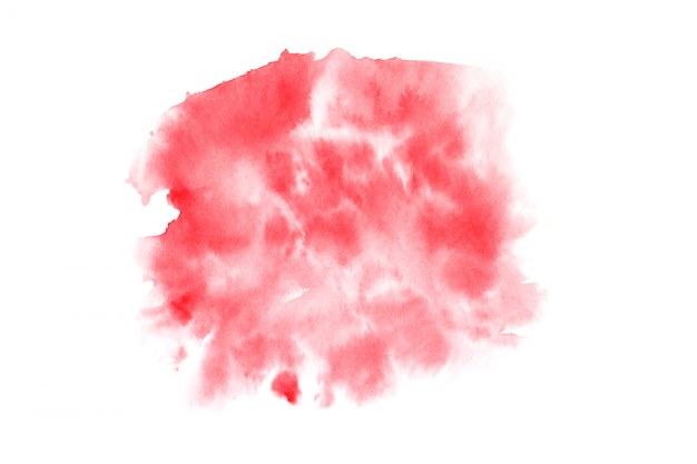 red watercolor stain with color shades paint stroke