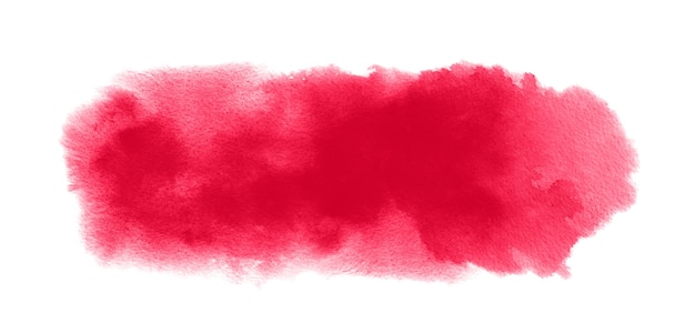 Red watercolor texture with watercolour blotch, paint splashes