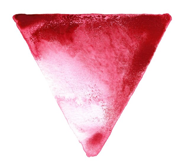 red watercolour triangle