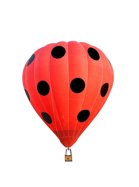 Red watermelon hot air balloon