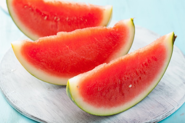 Red watermelon slices