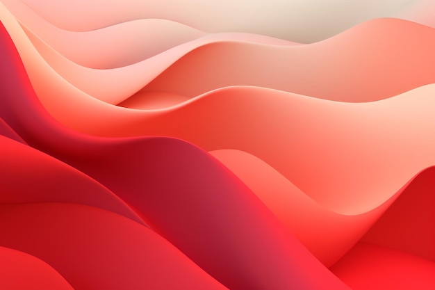 Red waves in a wavy pattern