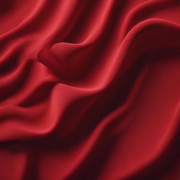 Red wavy fabric background