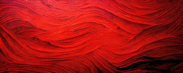 Red wavy seamless textile pattern 3d illustrated