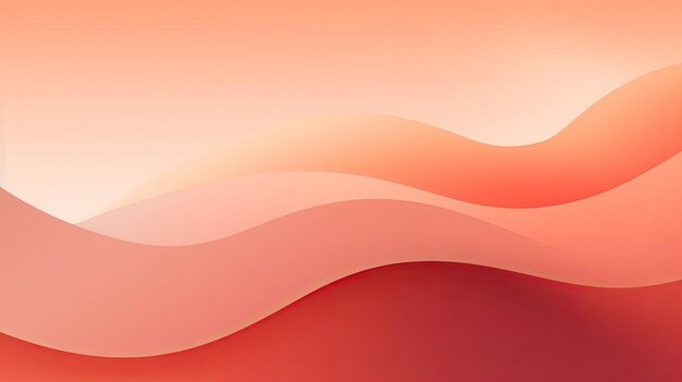 Red and White Background With Wavy Shapes