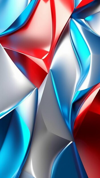 Red, white and blue background with a blue background