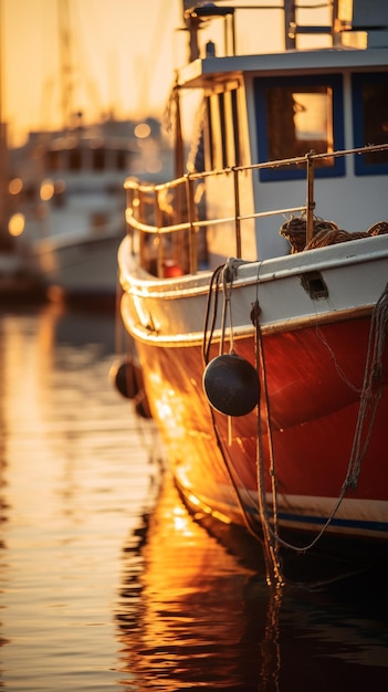 Red and White Boat in Water