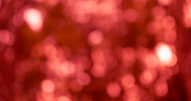 Photo red and white bokeh abstract background