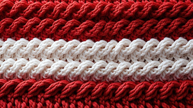 red and white close up of rope texture clothes