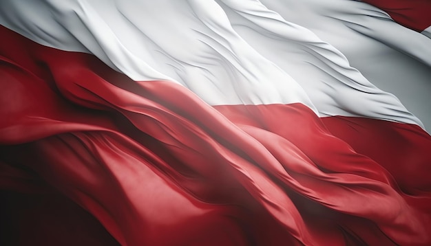 Red and white flag background