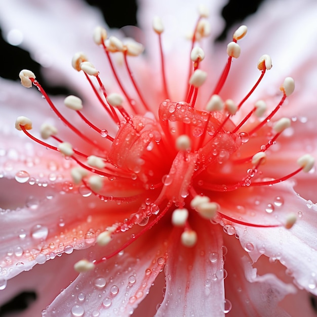 red white flower