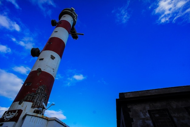 Red and white lighthouse