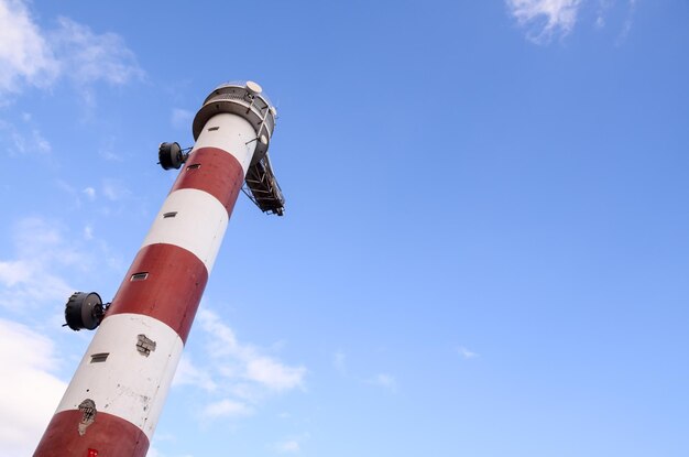 Red and White Lighthouse