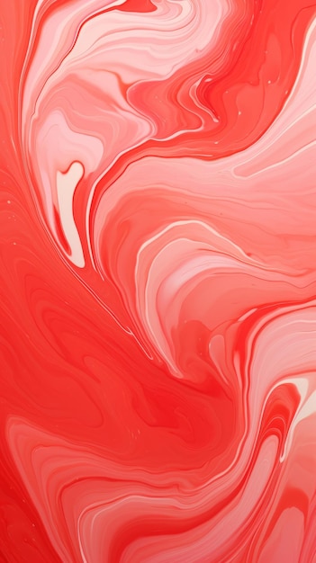 A red and white liquid swirl background