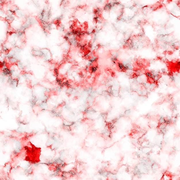 Red and white marble background with a white background.