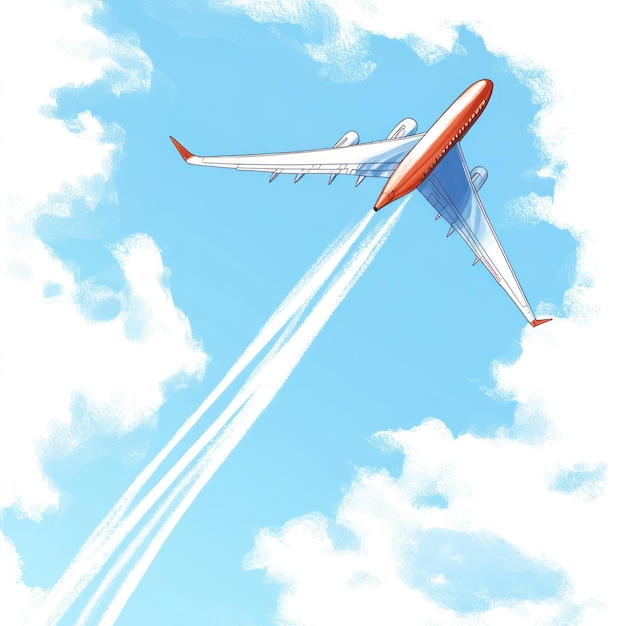 a red and white plane with smoke coming out of the bottom of the plane