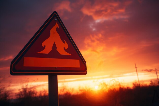 Photo a red and white sign featuring a bigfoot symbol can be used to indicate areas where bigfoot sightings have occurred or as a decorative piece for fans of the mythical creature