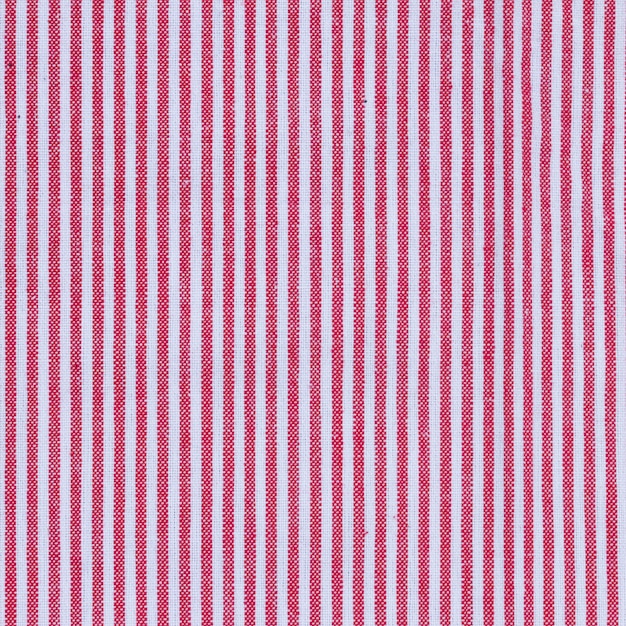 Red and white stripes fabric tablecloth texture