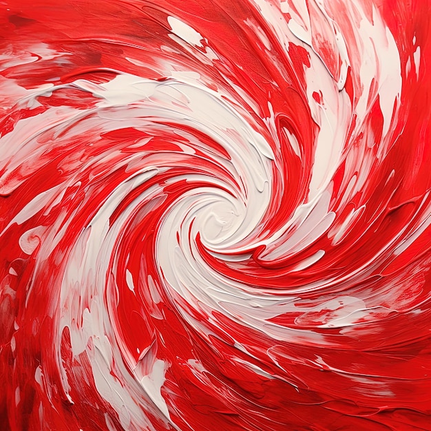 a red and white swirl is shown in this image