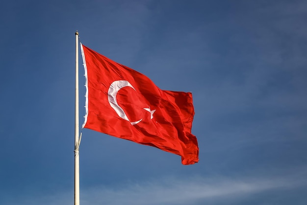 Red and White Turkish Flag